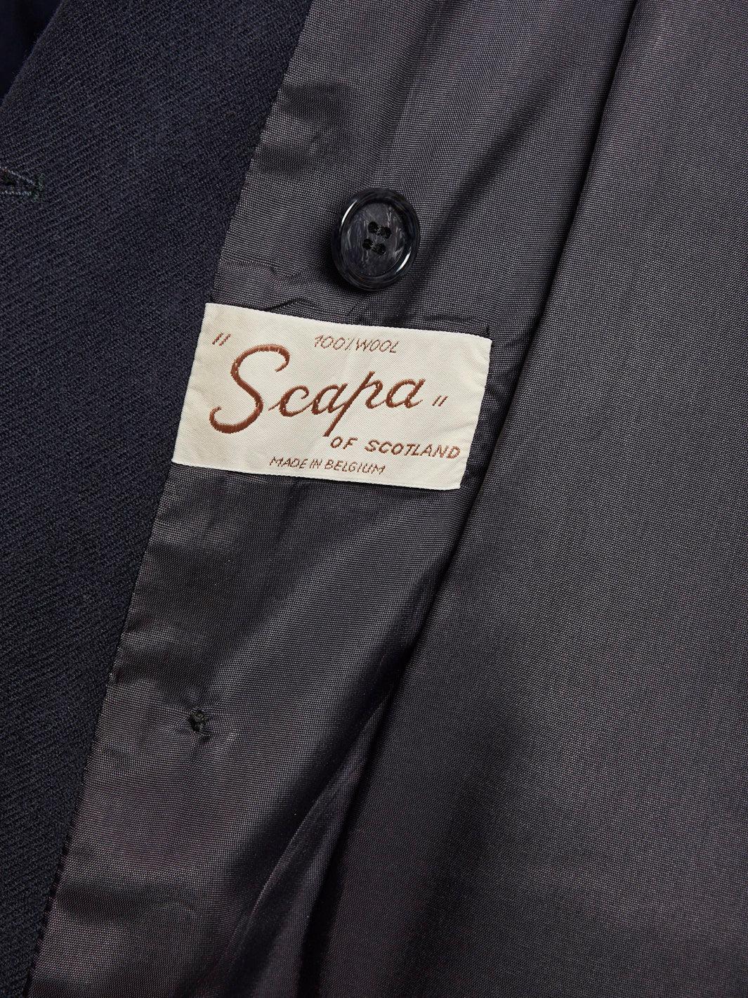 Double-breasted Scapa of Scotland 1990s blazer in blue wool 24220221  Scapa 