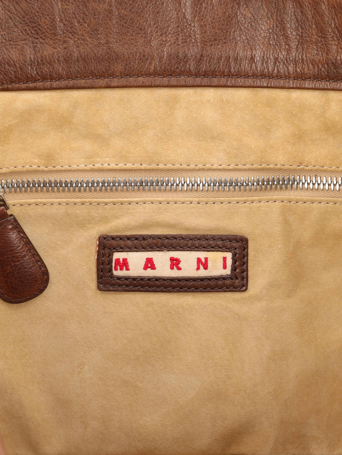 Marni Leather Sack Shoulder Bag