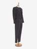Gianni Versace grey wool pinstripe suit and jacket