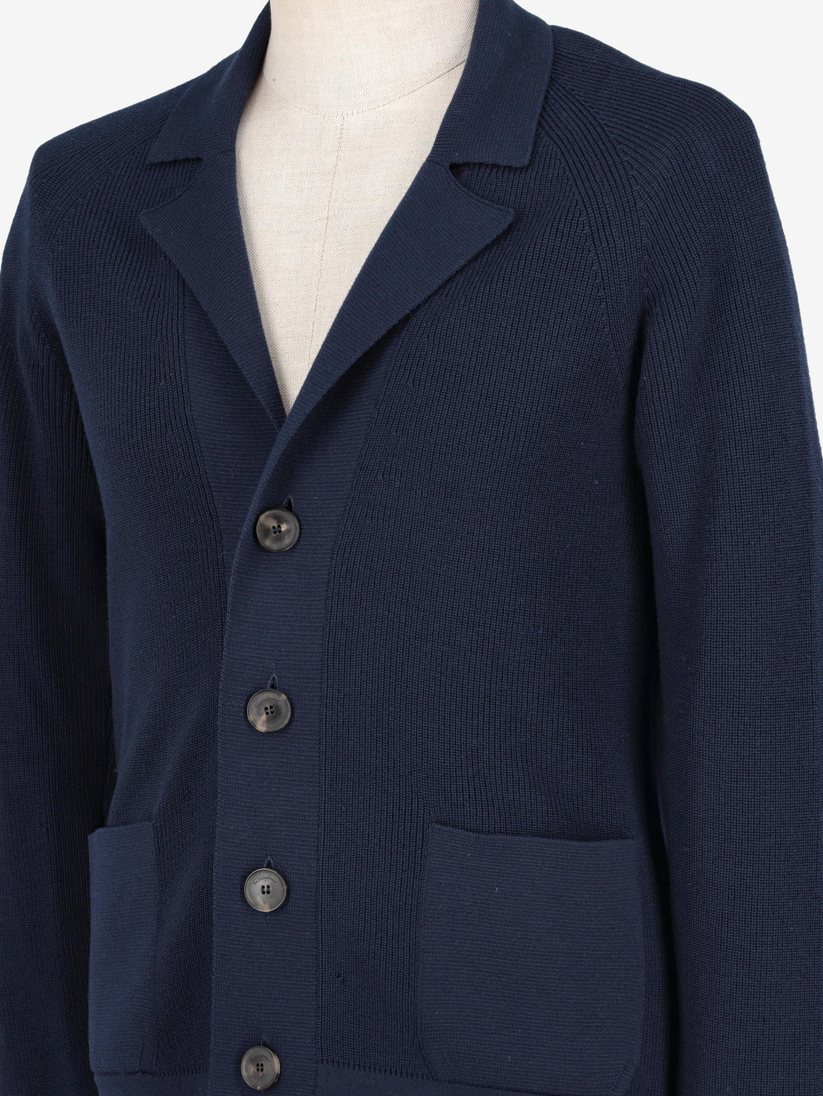 Salvatore Ferragamo Blue Knit Cardigan WCV112514  Salvatore Ferragamo 