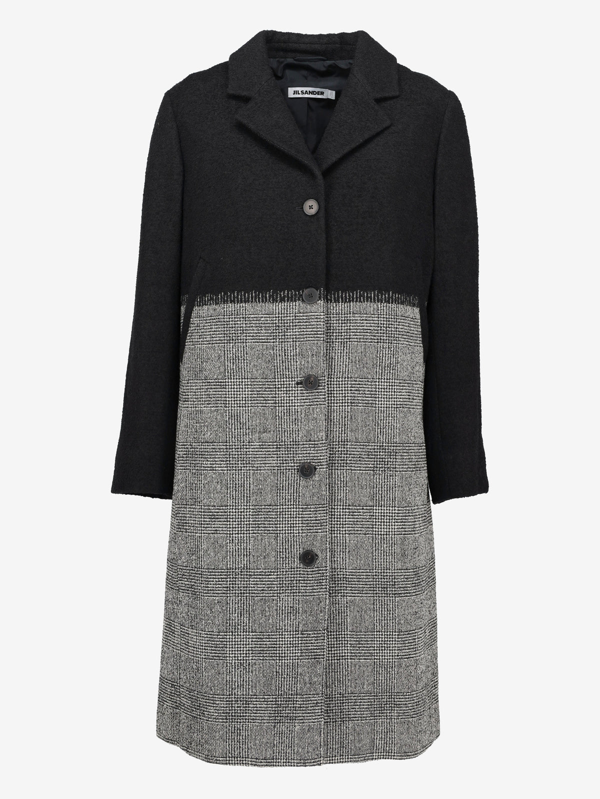 Jil Sander Two-Tone Wool Blend Coat CVM26.22.5  Jil Sander 