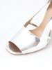 Y2K Costume National sandals in silver patent leather BR003215  Costume national 