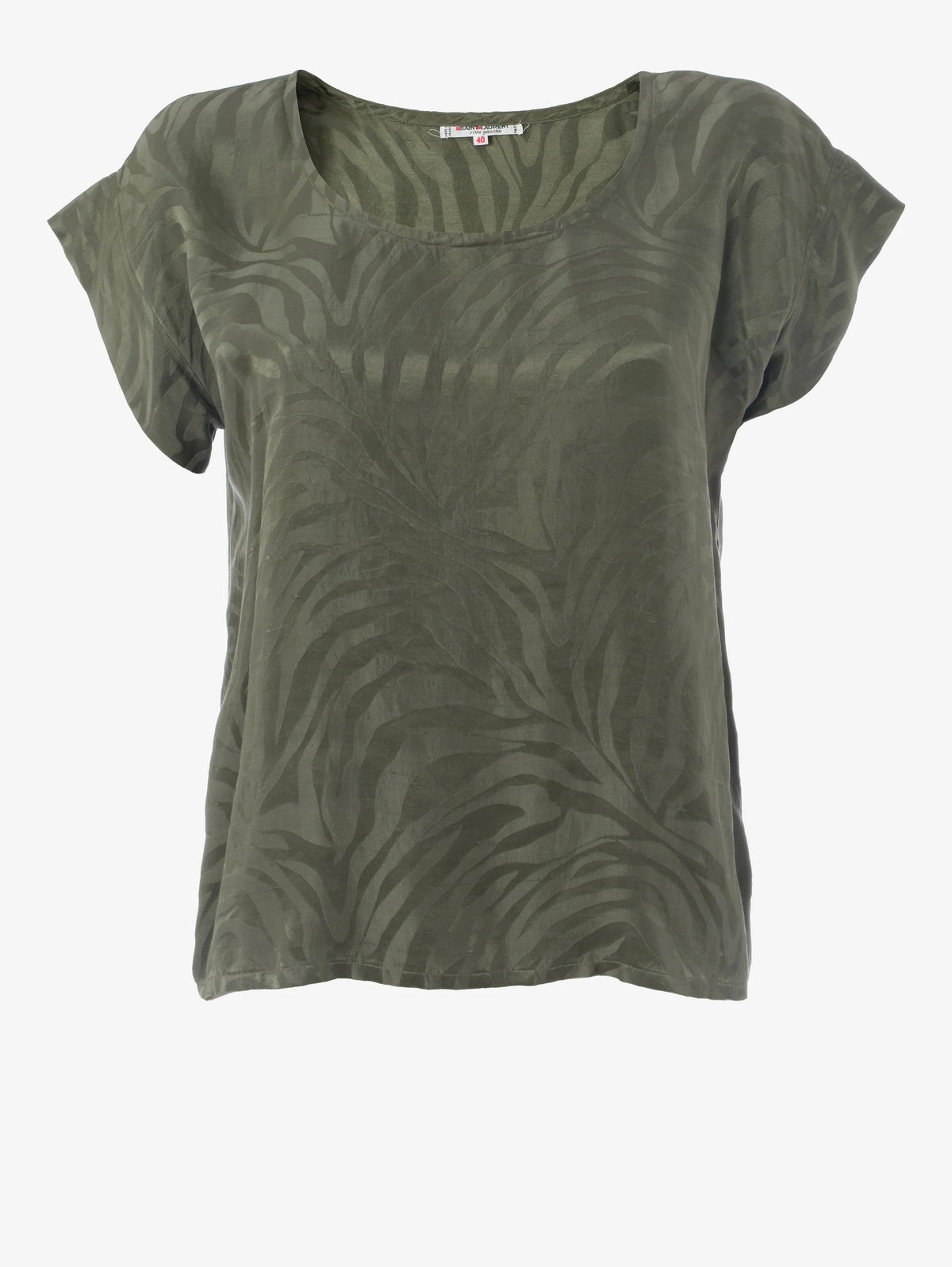 Yves Saint Laurent Zebra Patterned Top WCV23051836  Yves Saint Laurent 