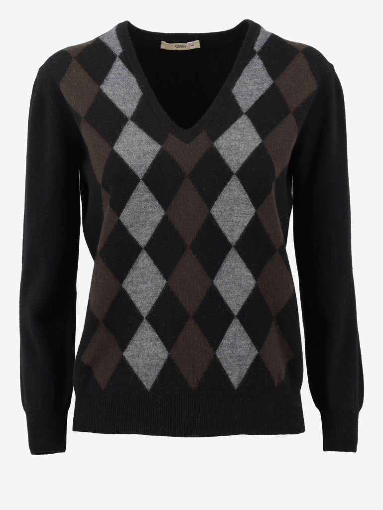 Prada Wool Argyle Sweater W02122025.5  Prada 