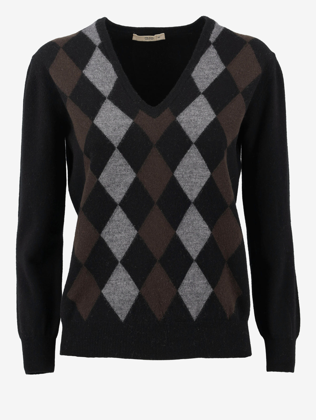 Prada Wool Argyle Sweater W02122025.5  Prada 