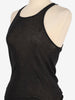 Rick Owens Forever Basic Rib Tank in Black Cotton RM300625.85  Rick Owens 