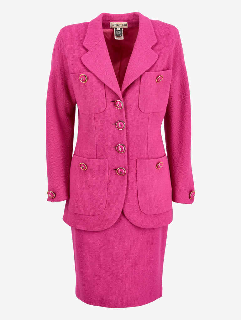 Vinatge Fuchsia Wool Suit WCV23051856  Vintage 