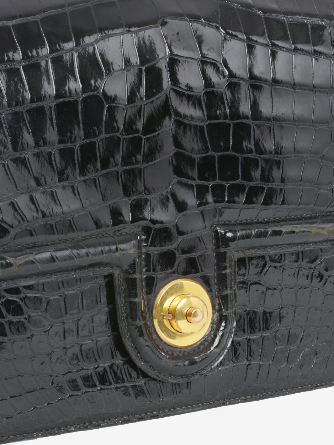 Hermès Handbag In Black Cocco