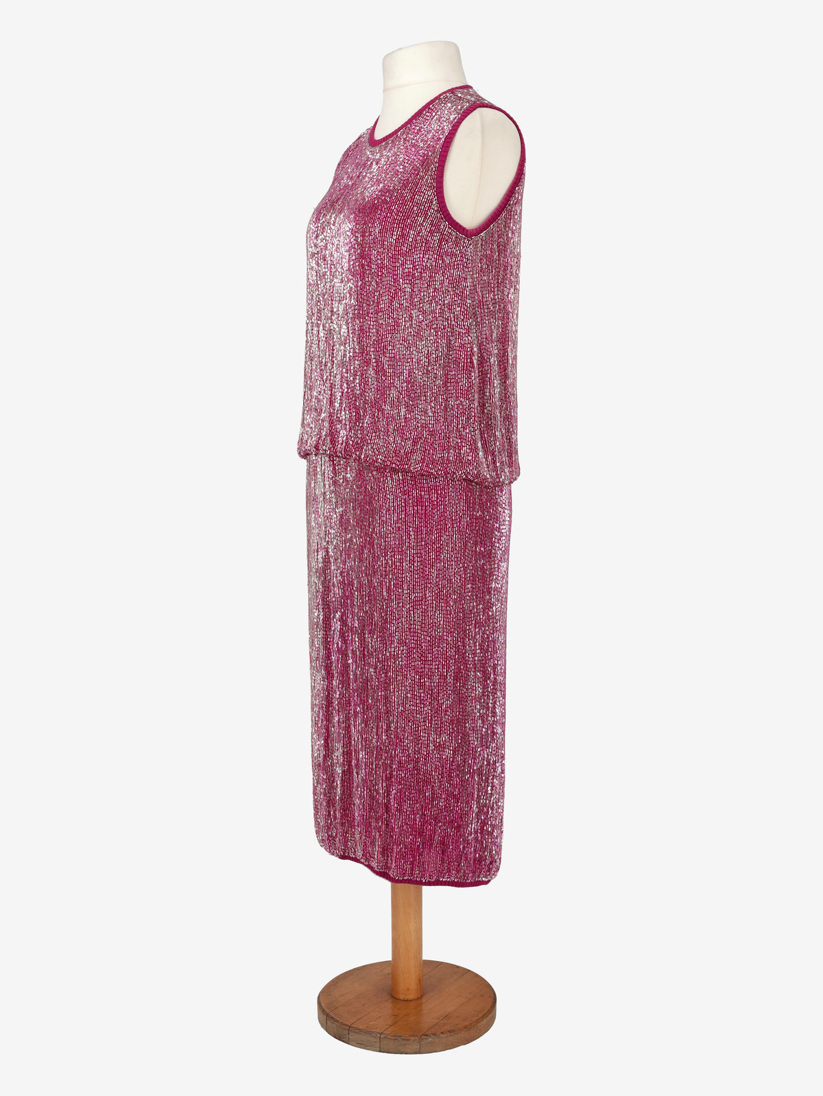 Gianfranco Ferré Fuchsia Beaded Suit
