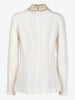 Stella McCartney Shirt with Embellished Collar and Zip Details W7426.11  Stella McCartney 