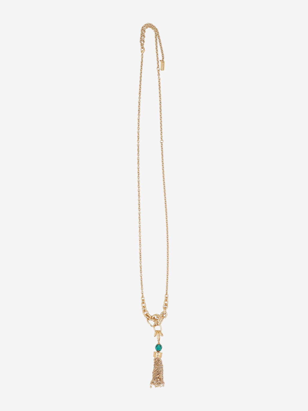 Chloé Gold-Tone Tassel Pendant Necklace W13426.105  Chloé 