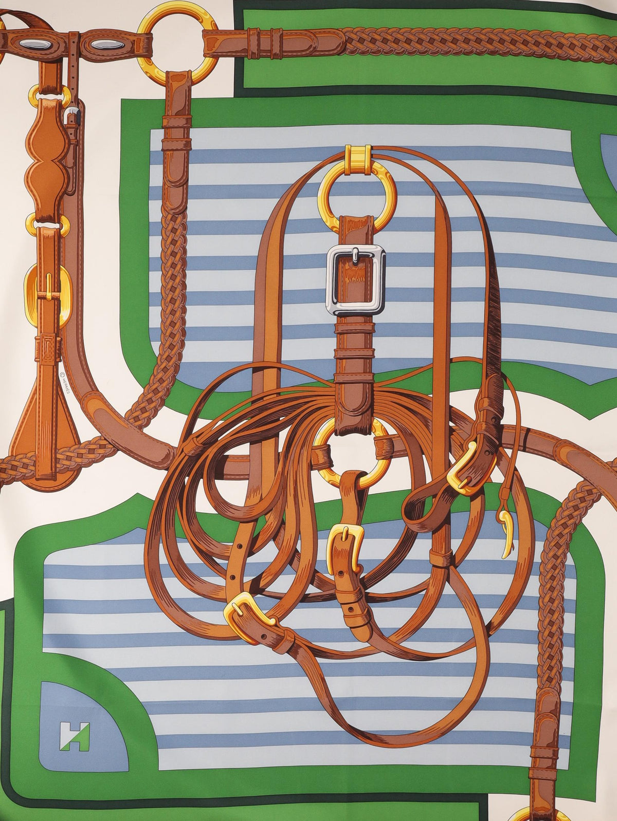 Hermès ""Coaching"" Foulard W150126.1  Hermès 