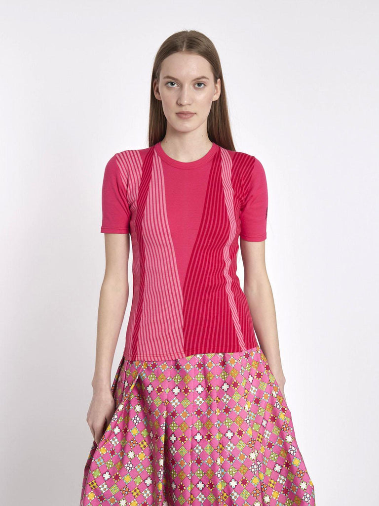 1970s Roberta di Camerino short-sleeved T-shirt in fuchsia stretch cotton W2203295  Roberta di Camerino 