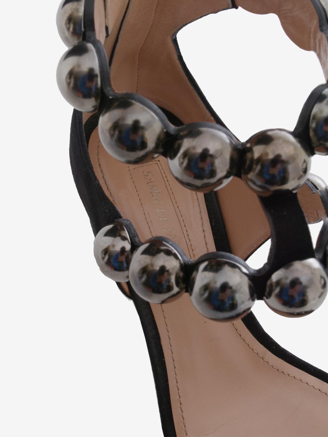 Samuele Failli Jewel 绒面革凉鞋