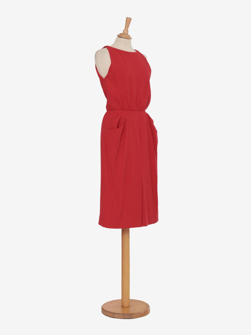 Carolyne Roehm sheath dress with sleeveless pockets - 90s AR089  Carolyne Roehm 