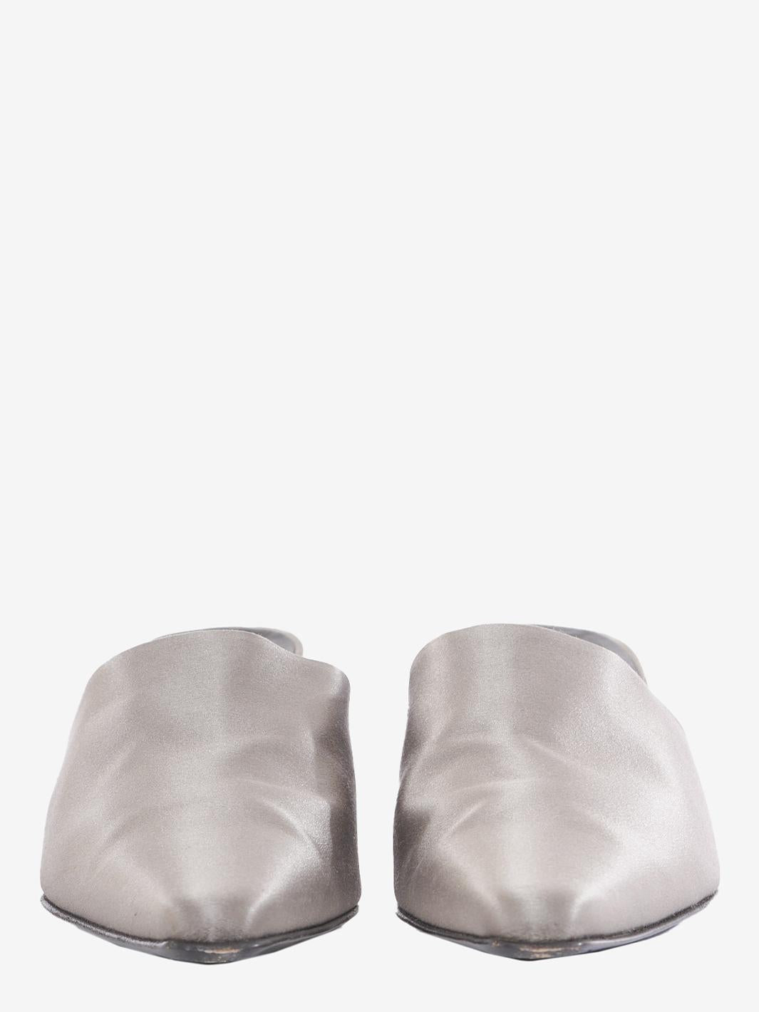 Sergio Rossi sandal in gray satin