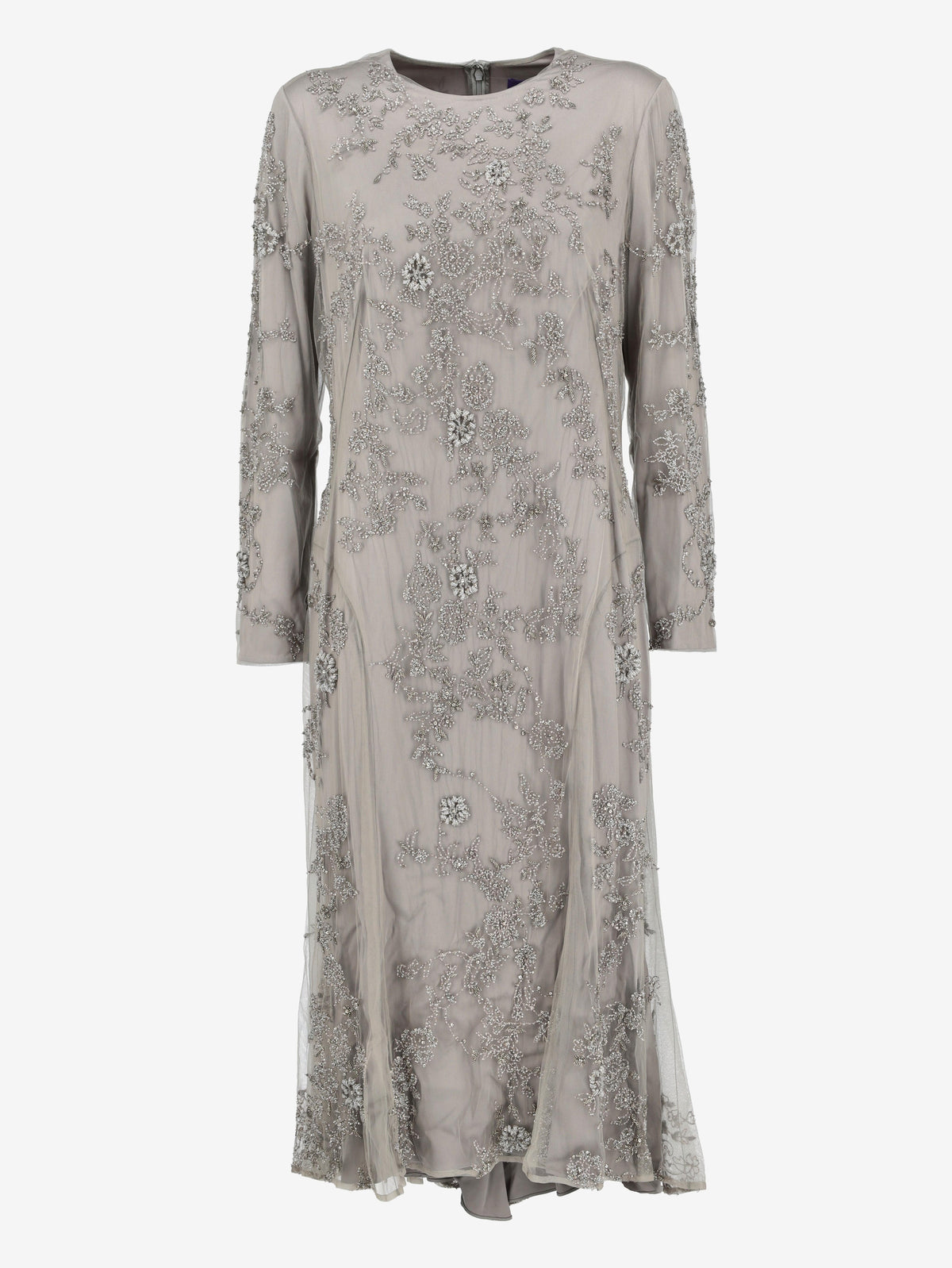 Ralph Lauren Embroidered Tulle & Silk Evening Gown CVM26.22.58  Ralph Lauren 