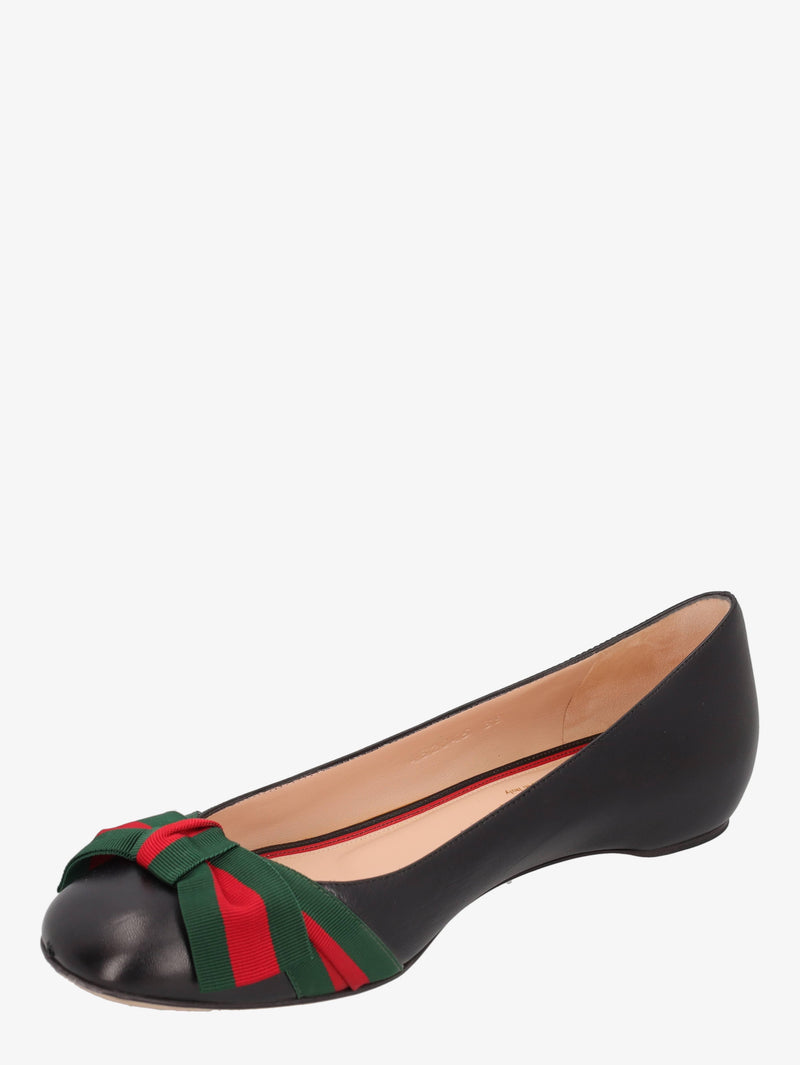 Gucci Black Ballerina With Bow WCV2410105  Gucci 
