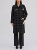 Vintage Double-Breasted Checkered Coat with Patch Details CVM26.22.22  Vintage 
