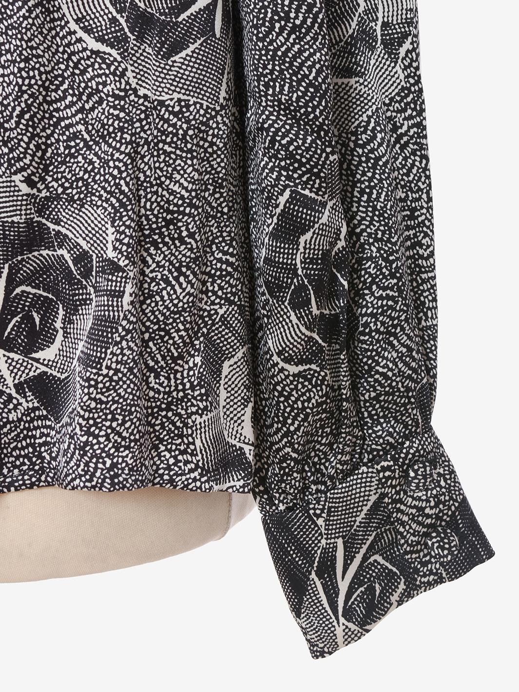 André Laug Shirt rose motif