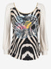 Just Cavalli Zebra Print Shirt W24121253.15  Just Cavalli 
