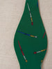 Silk bow tie with brush print, 1980 U99-41/14  Vintage 