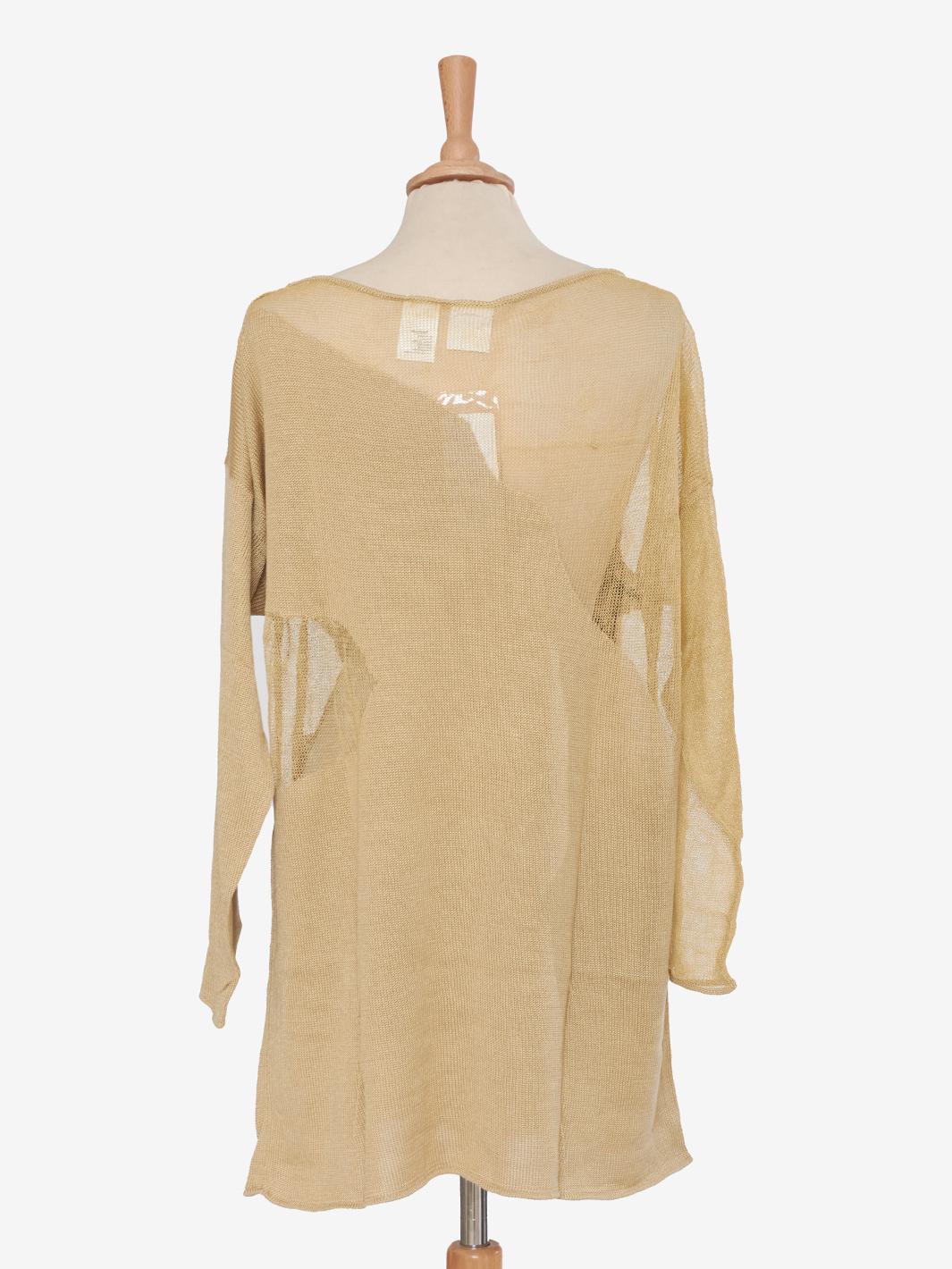 Krizia Mesh Sweater with Embroidery