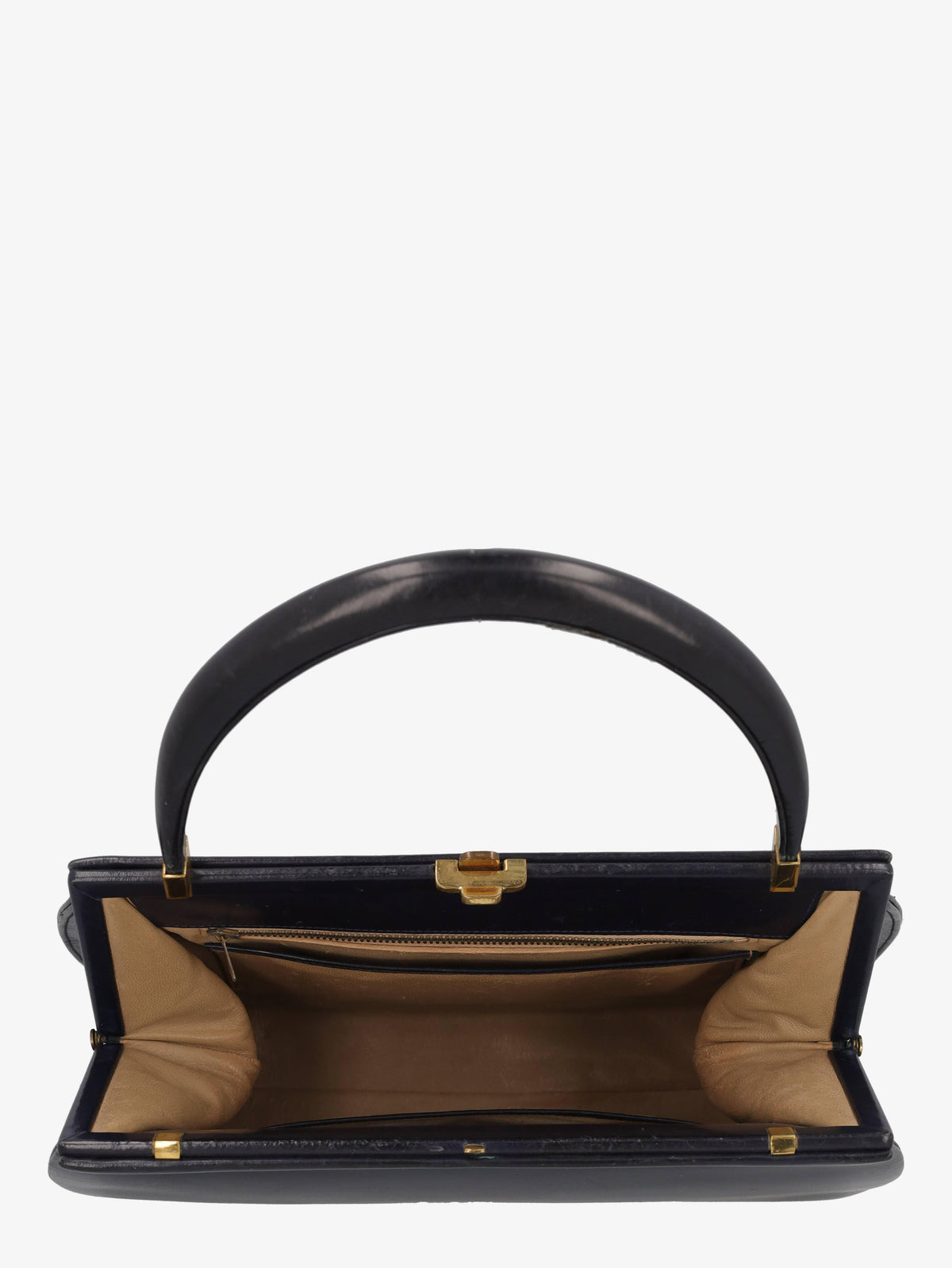 Vintage Blue Leather Handbag WCV300625.47  Vintage 
