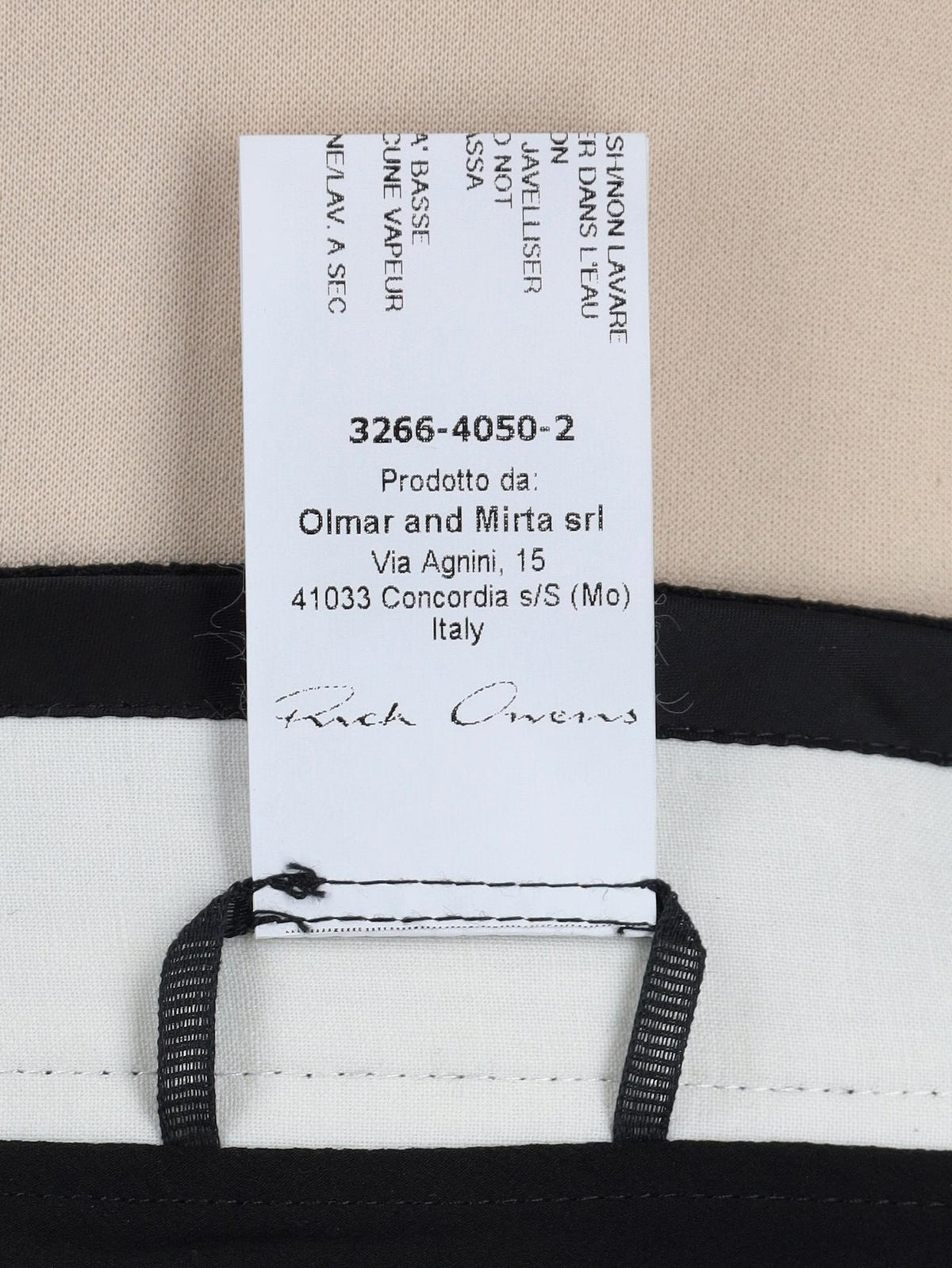 Rick Owens Black Capri Pants RM300625.95  Rick Owens 