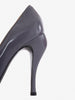 Nicole Brundage open toe pumps in grey patent leather CVM22.81.4  Brundage 