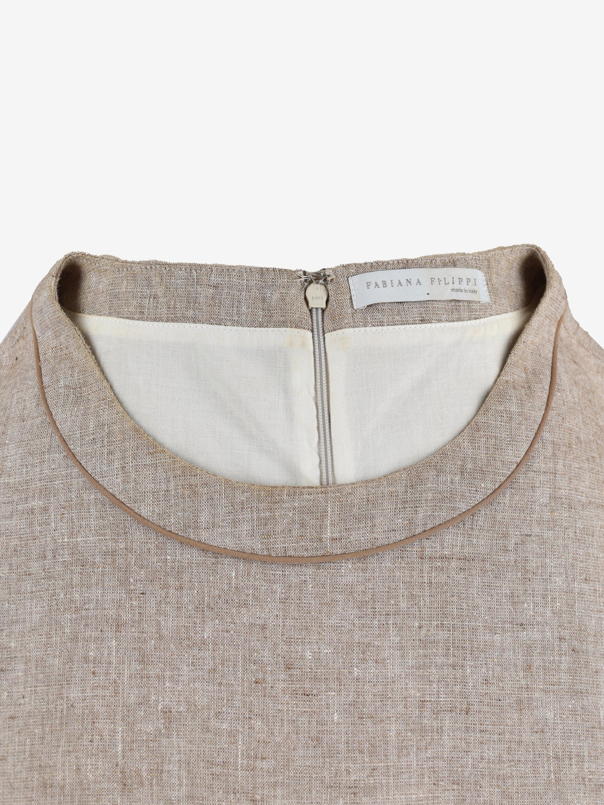 Fabiana Filippi Linen & Silk Summer Dress WCV241010152  Fabiana Filippi 