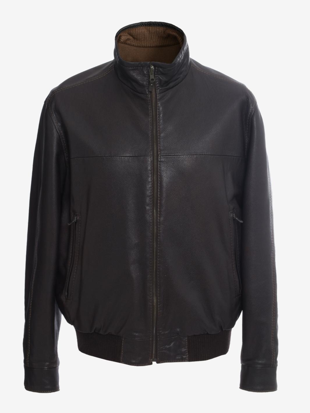 Cappotto vintage reversibile in pelle