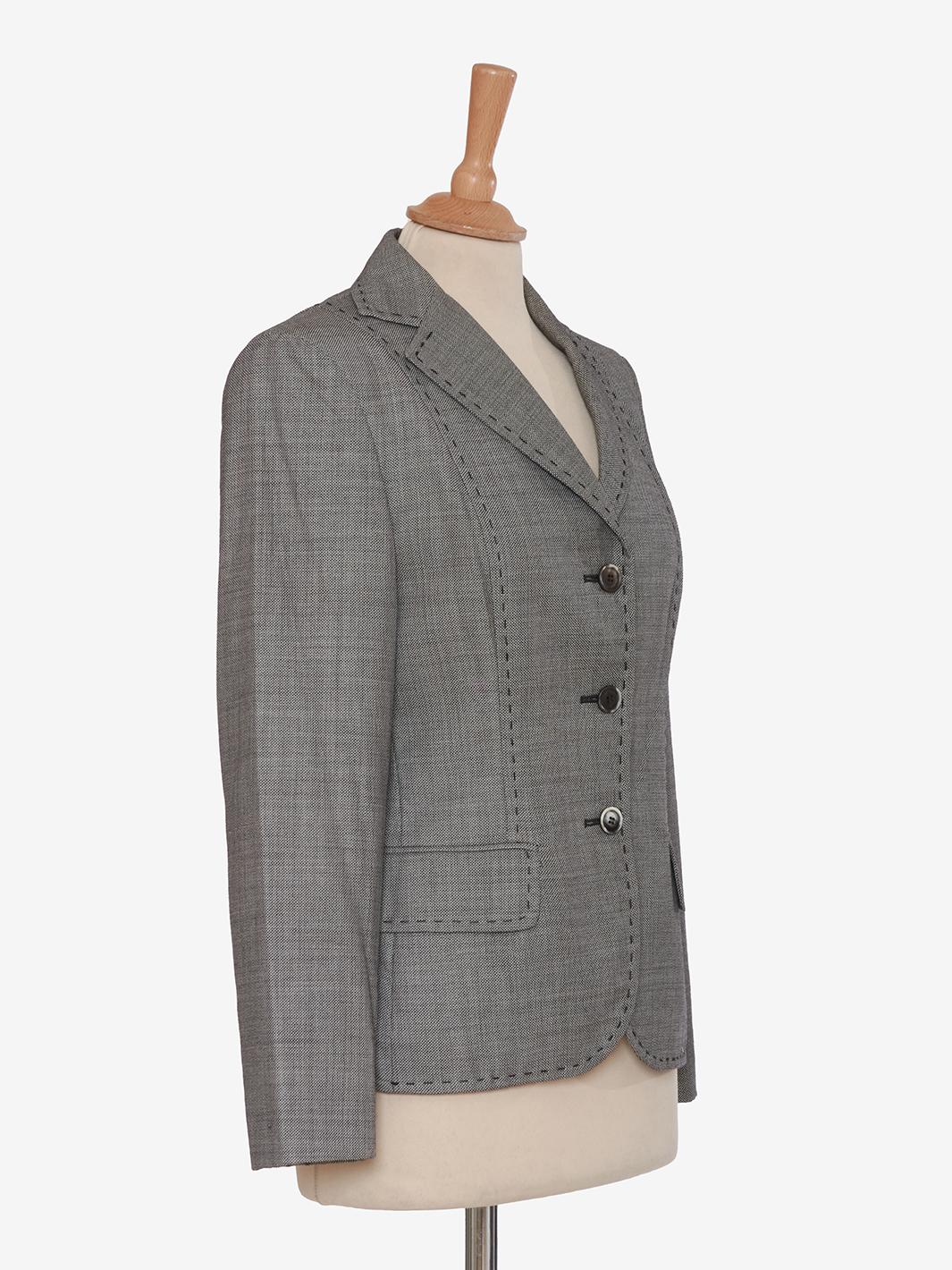 Loro Piana Grey Wool Blazer