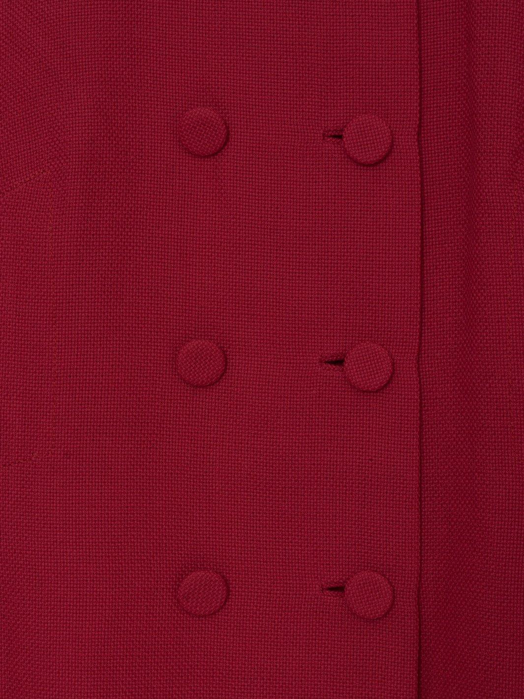 1960s Sorelle Fontana overcoat in red wool W22062103  Sorelle Fontana 