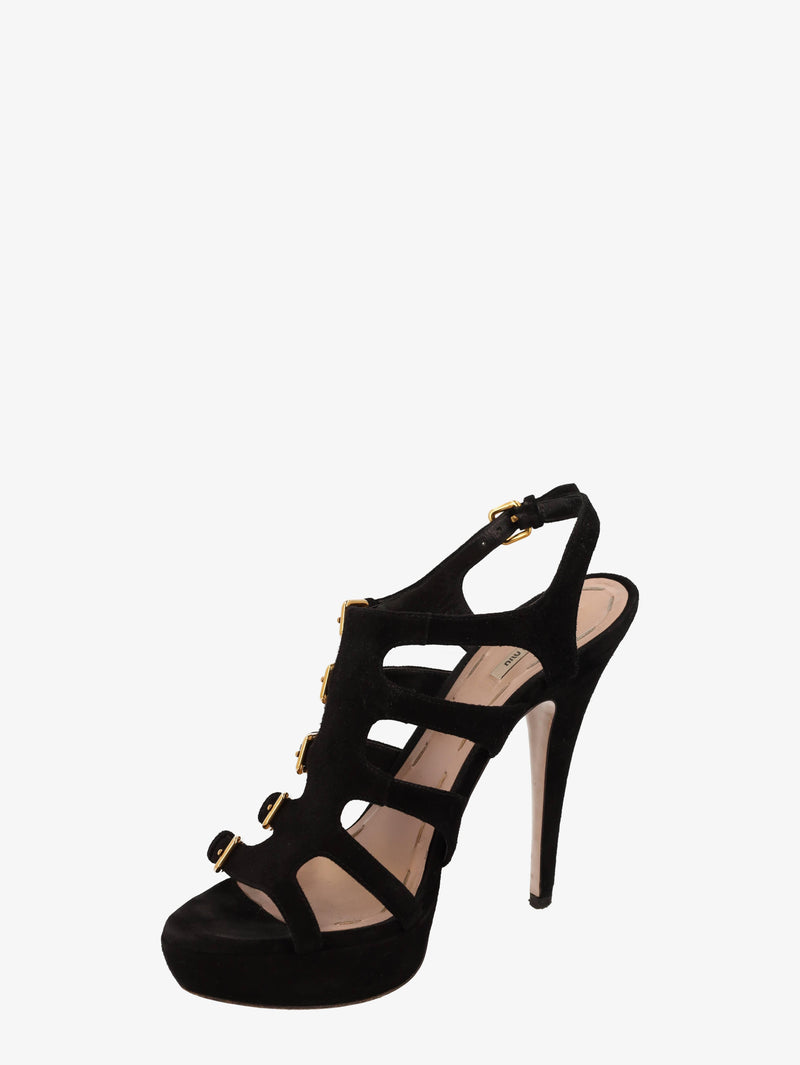 Miu Miu Black Suede Décolleté WCV161224_25  Miu Miu 