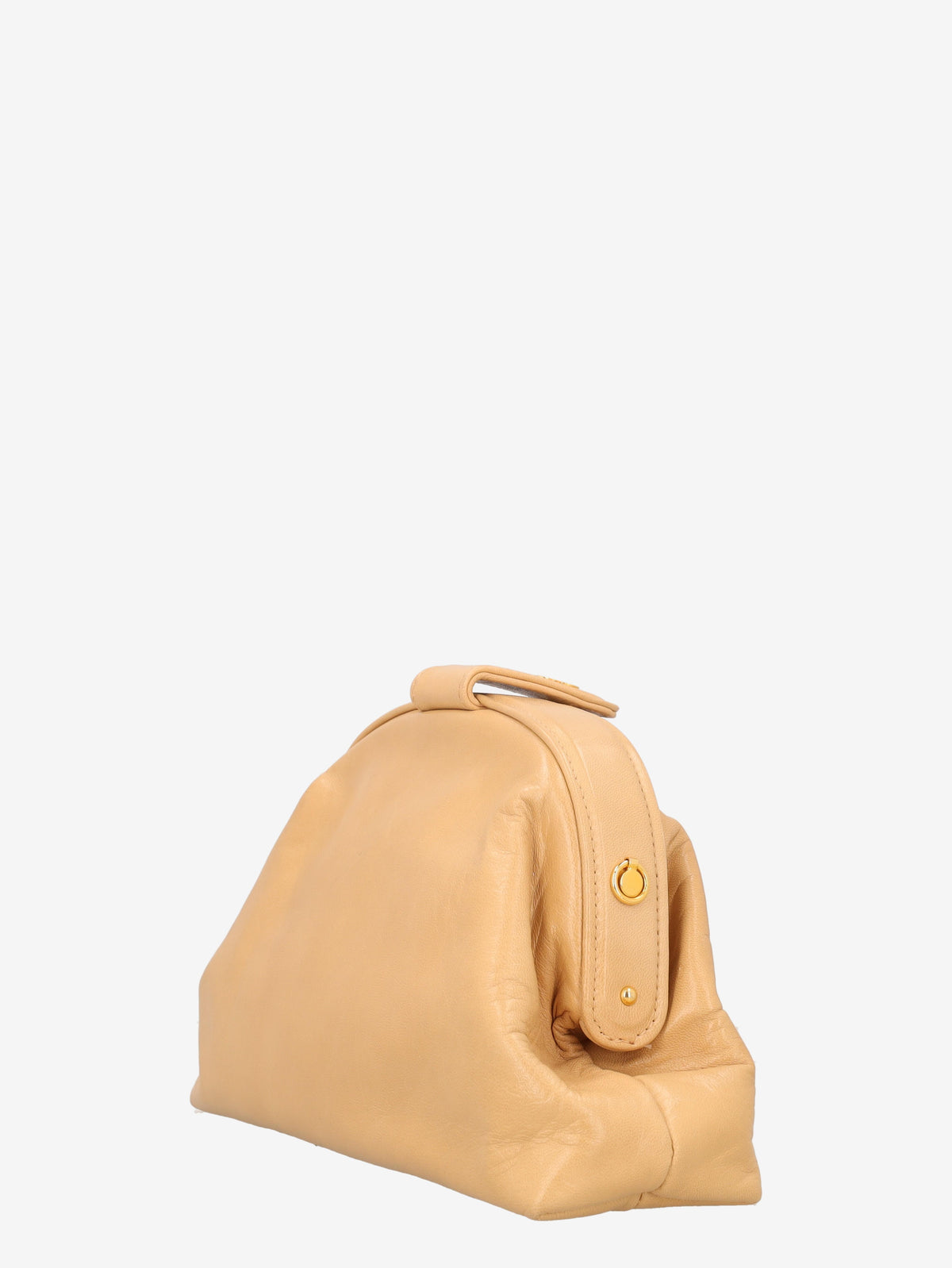 Pirovano Beige Bubble Clutch