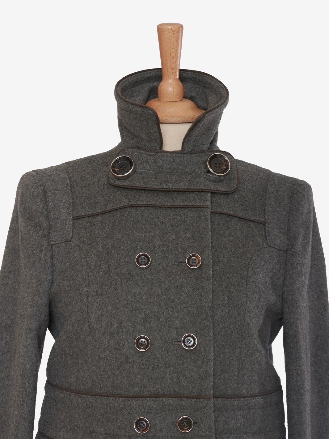 Gucci wool coat grey