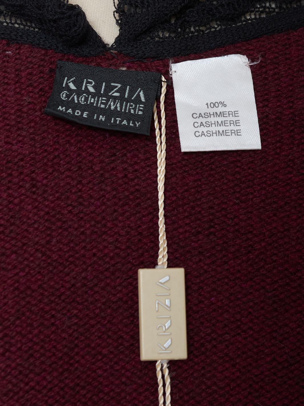 Maglia Krizia in Cashmere Bordeaux