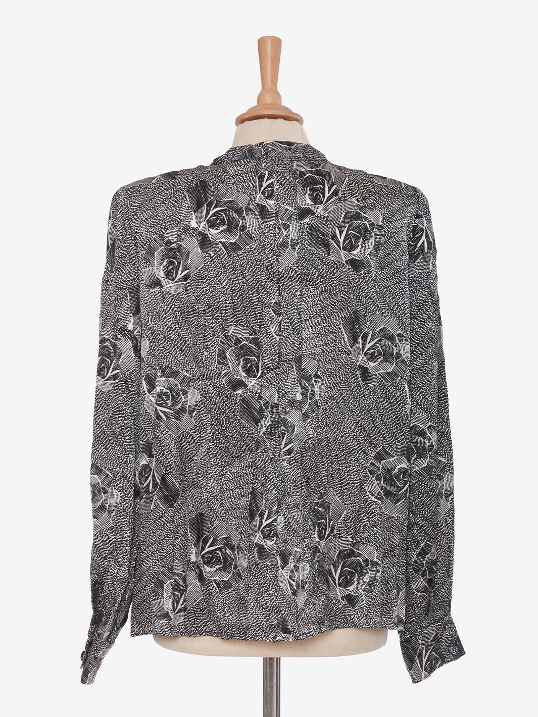 André Laug Shirt rose motif