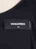 Dsquared2 Black Open-Back Long Nightgown with Faux Pearl Detail CVM26.23.27  Dsquared² 
