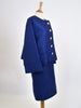 YSL Rive Gauche blue suit with golden buttons, 80s W22041502  Yves Saint Laurent 