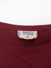 1980s Yves Saint Laurent Rive Gauche burgundy cotton sleeveless top W22051922  YSL 