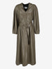 Vintage Soft Faux Leather Dress with Belted Waist W7426.37  Nanushka 