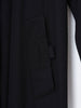 2010 Jean Paul Gaultier oversize black trench