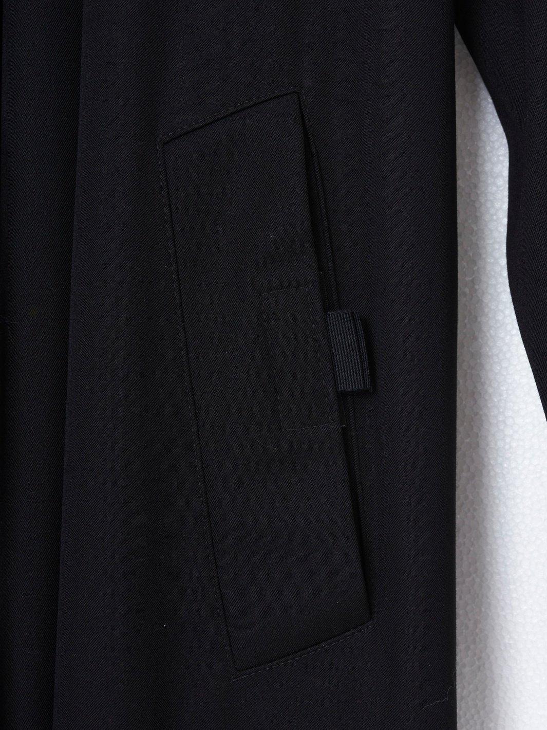 2010 Jean Paul Gaultier oversize black trench