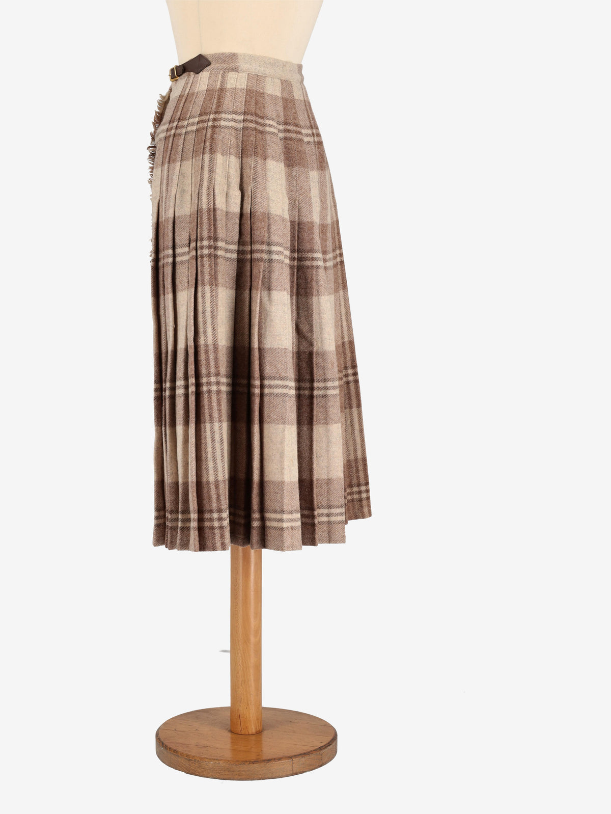 Tartan Wool Skirt W24121247  Vintage 