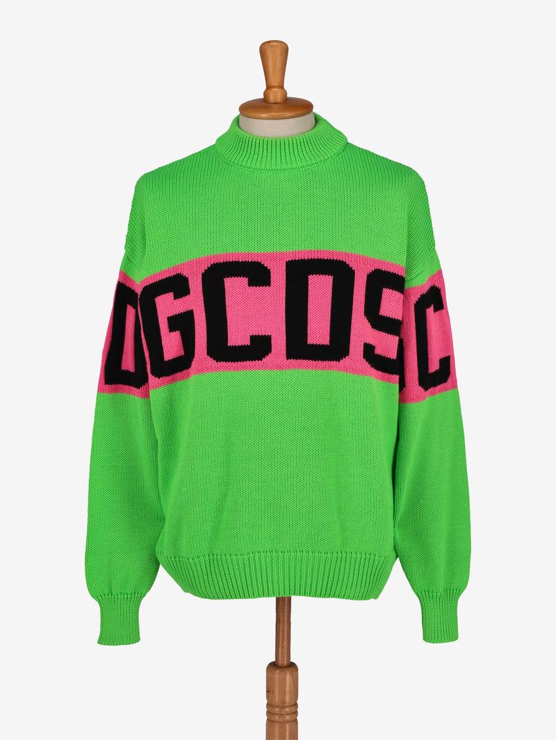 GCDS Acid Green Jumper WCV250816.01  GCDS 