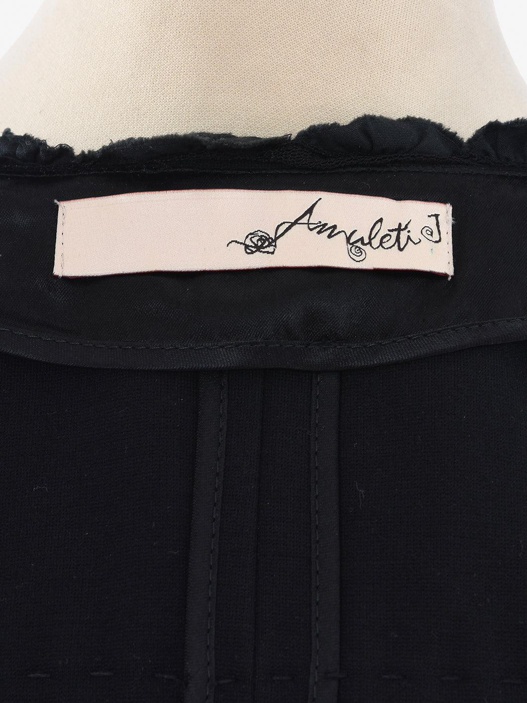 Amuleti viscose jacket black color