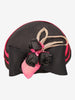 Vintage Black & Pink Floral Fascinator W27526.161  Vintage 