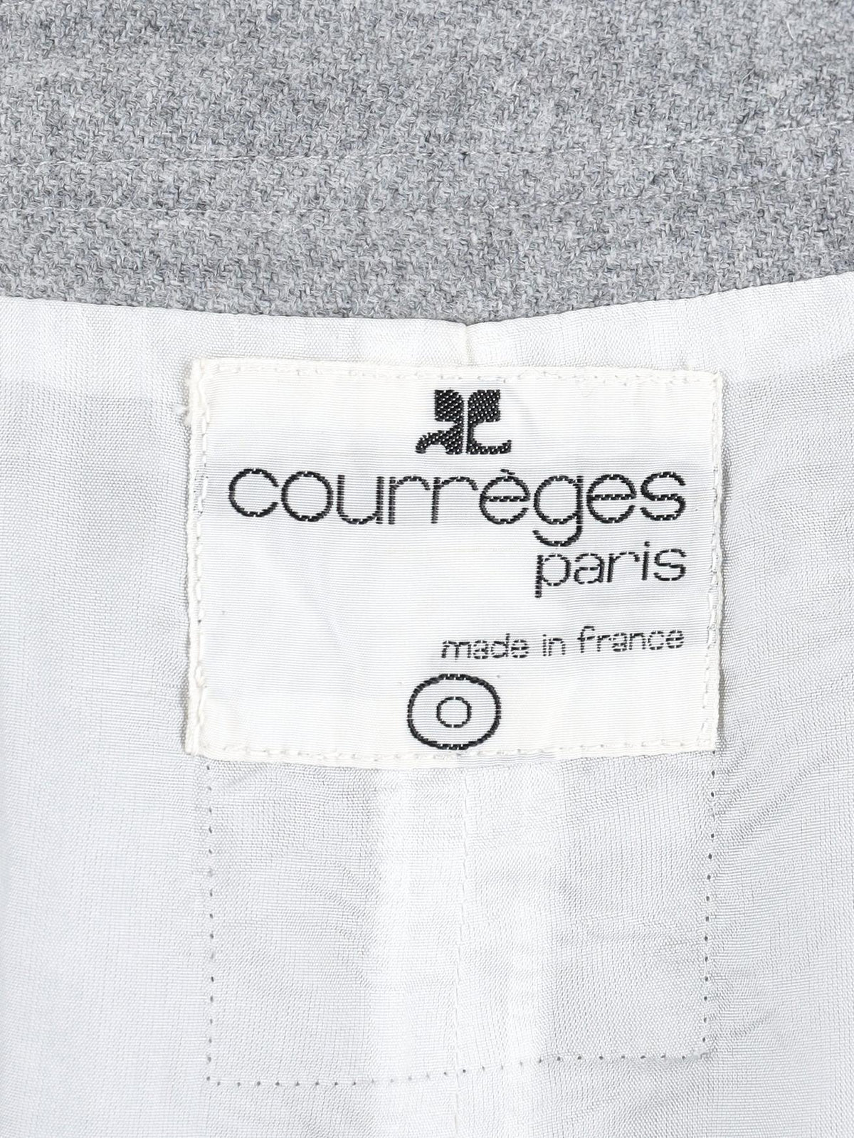 Courrèges Skirt in Grey Wool MR260725.21  Courrèges 